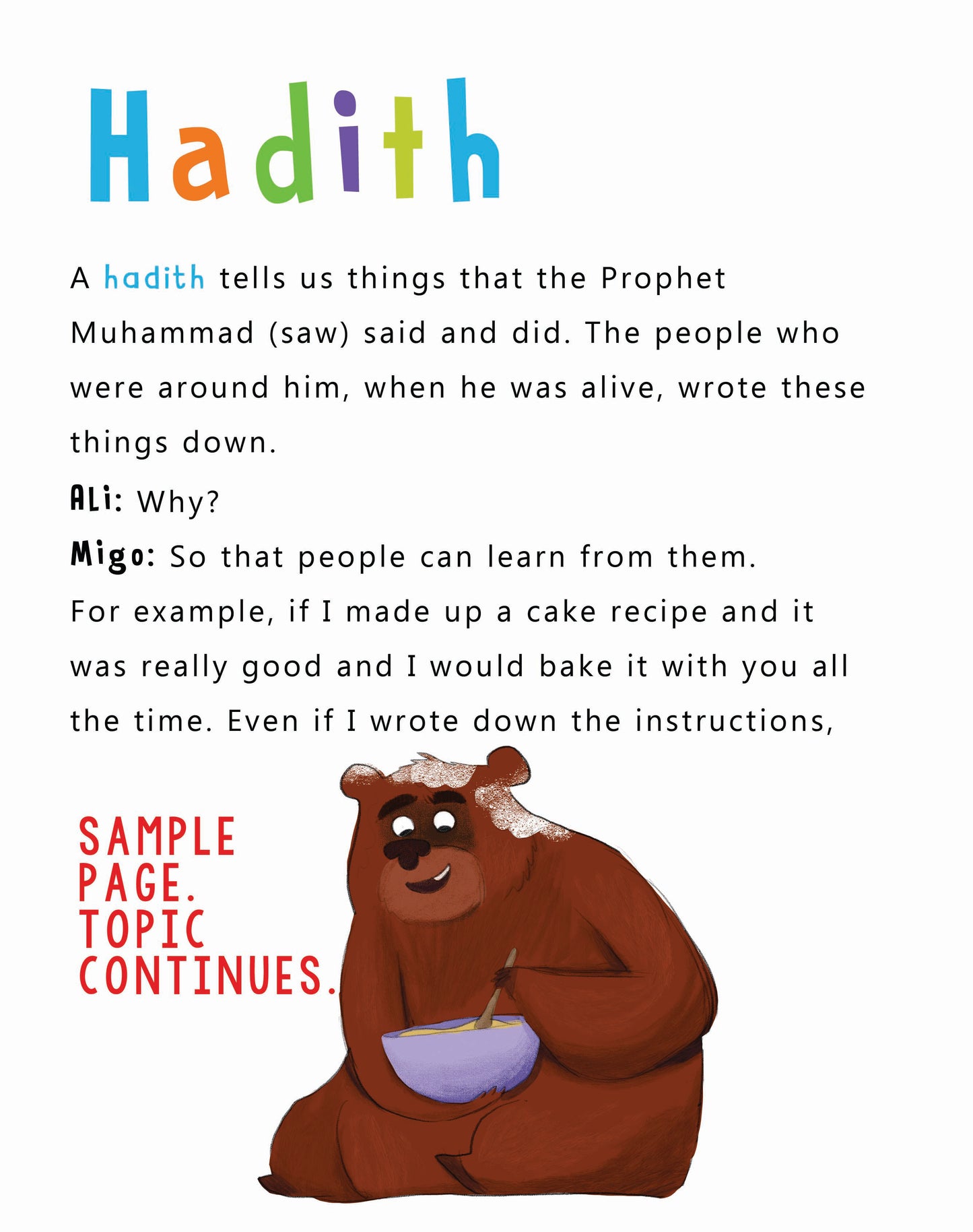 Migo & Ali Educational book